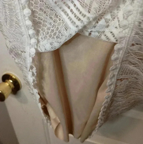 Lulu's Whispering Lace elegant Dreams maxi dress (#840) - Picture 5 of 10